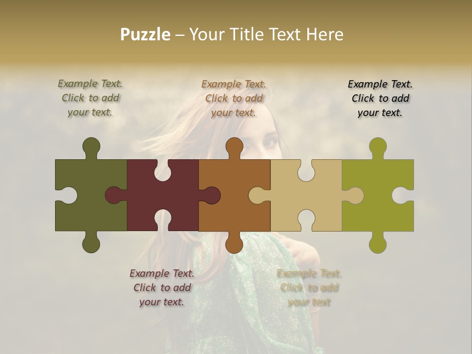 Town House Roofs PowerPoint Template