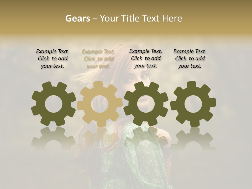 Town House Roofs PowerPoint Template