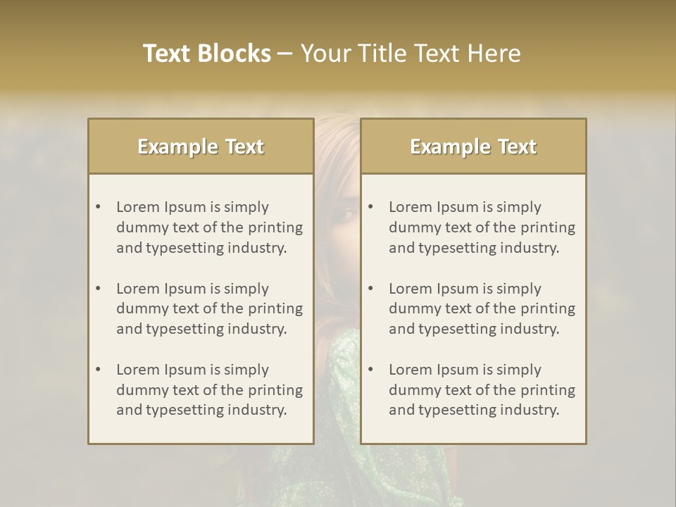 Town House Roofs PowerPoint Template