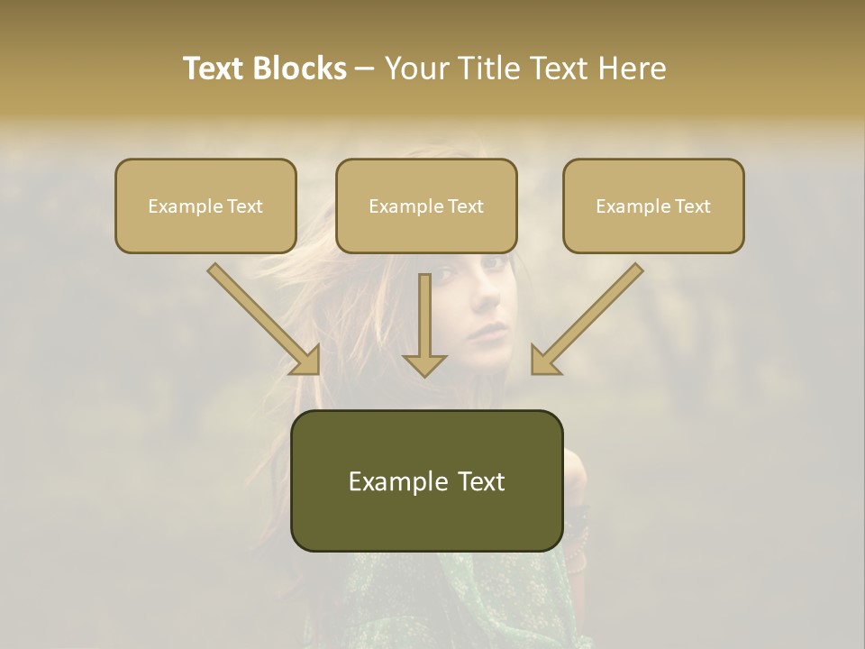 Town House Roofs PowerPoint Template