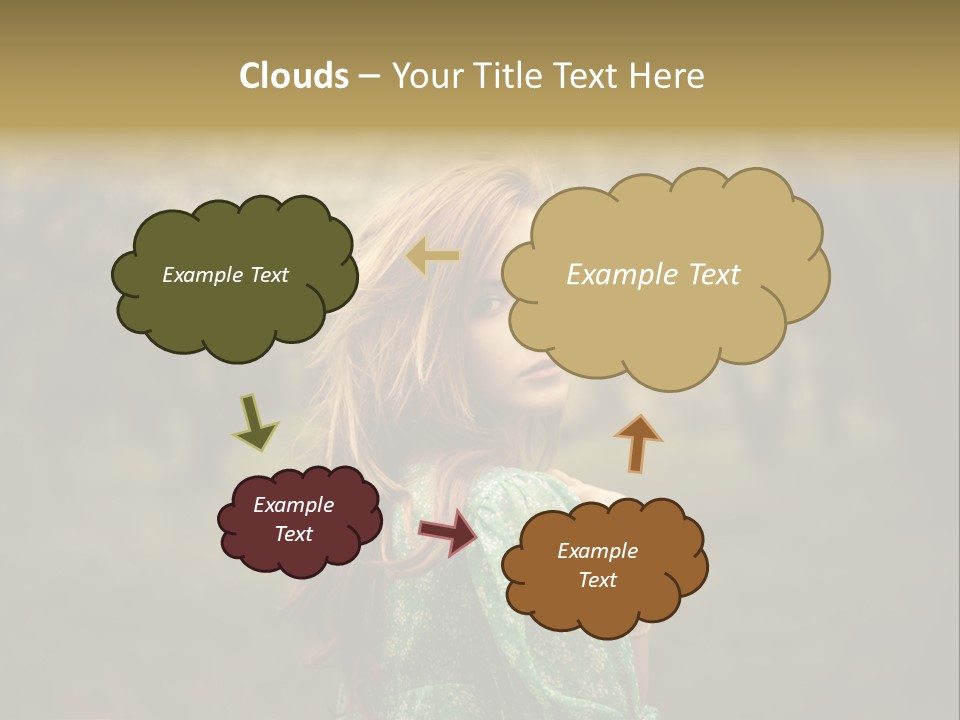 Town House Roofs PowerPoint Template