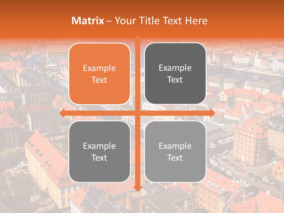 City River Evening PowerPoint Template