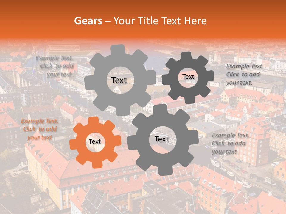 City River Evening PowerPoint Template