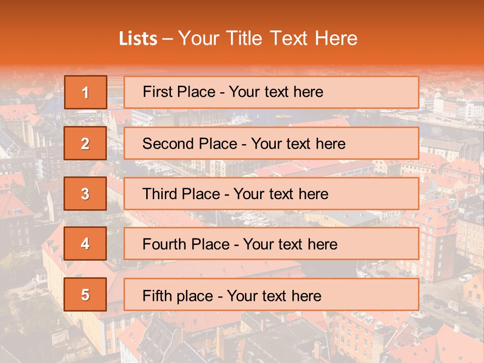 City River Evening PowerPoint Template