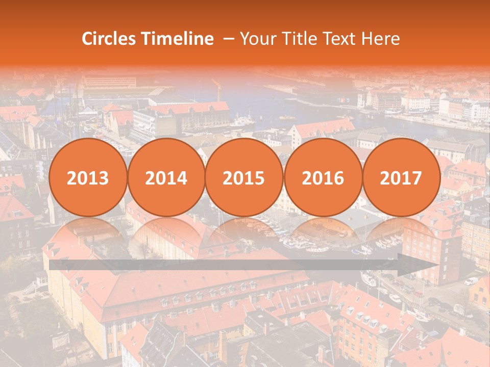 City River Evening PowerPoint Template