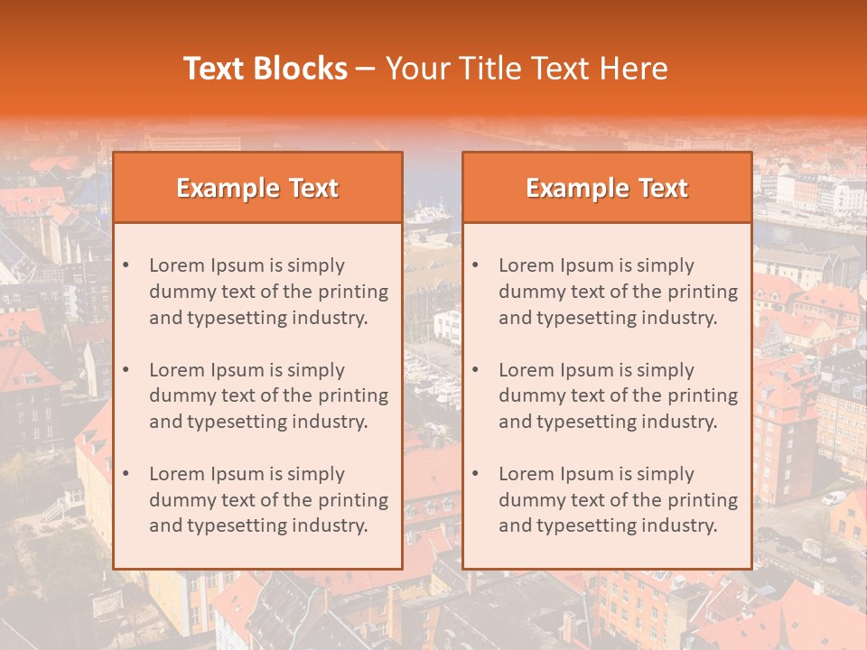 City River Evening PowerPoint Template