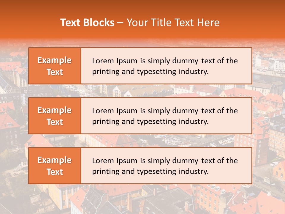 City River Evening PowerPoint Template