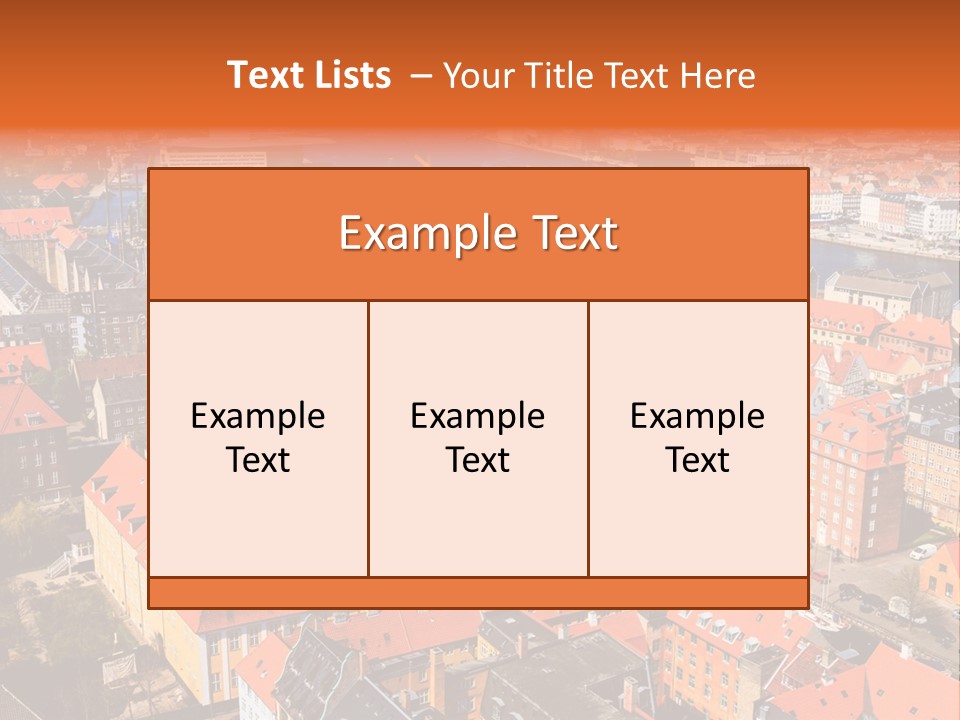 City River Evening PowerPoint Template