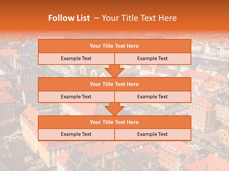 City River Evening PowerPoint Template