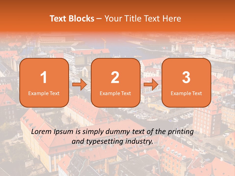 City River Evening PowerPoint Template