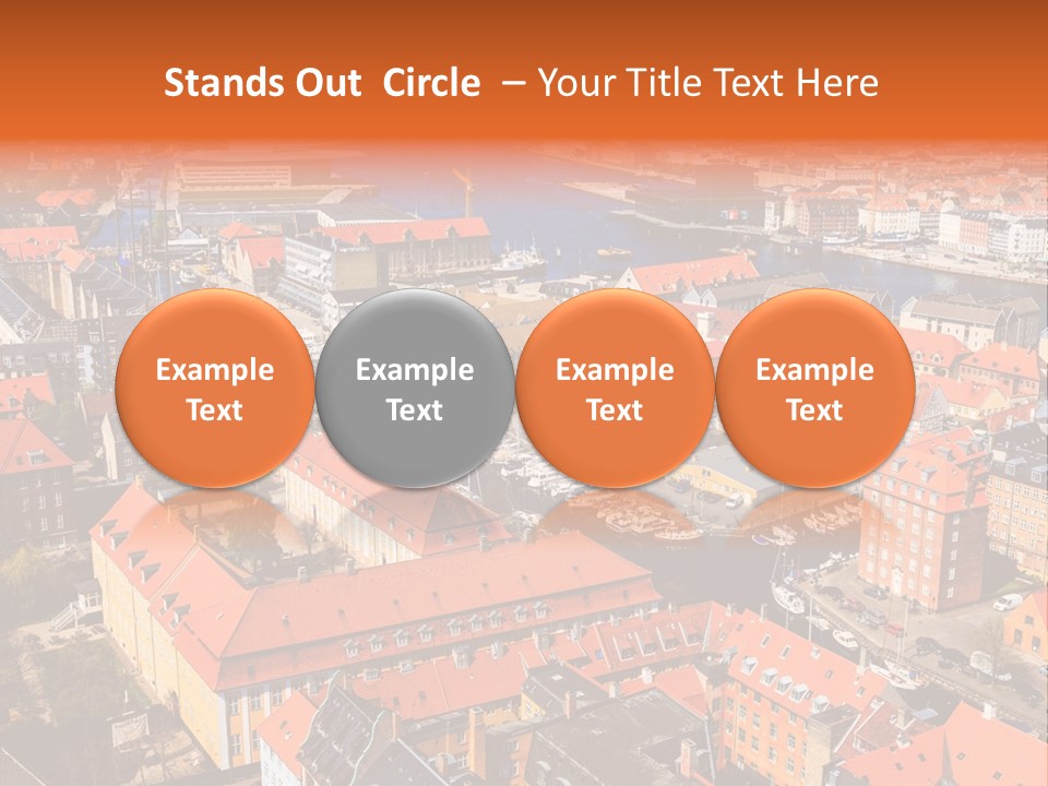 City River Evening PowerPoint Template