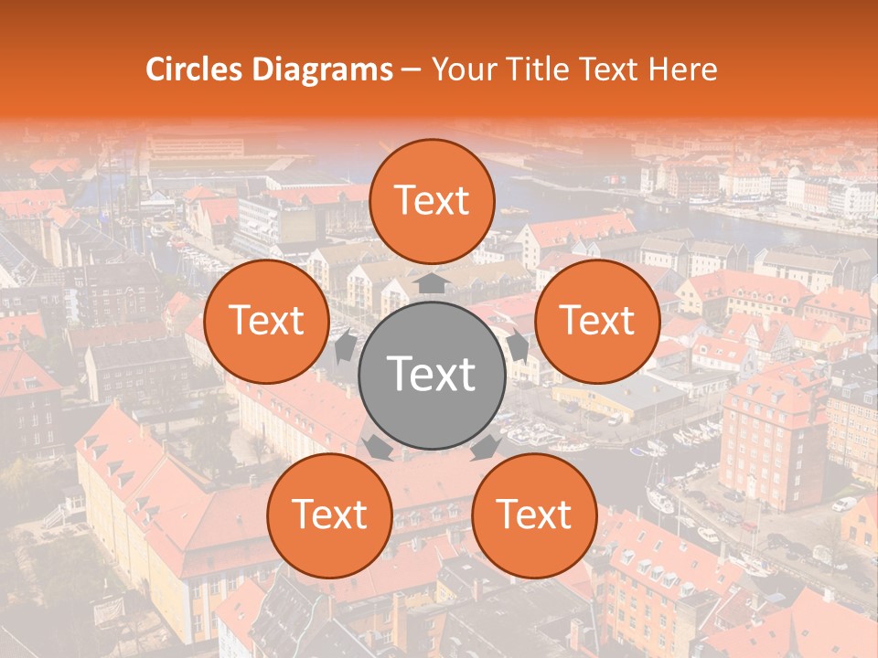 City River Evening PowerPoint Template