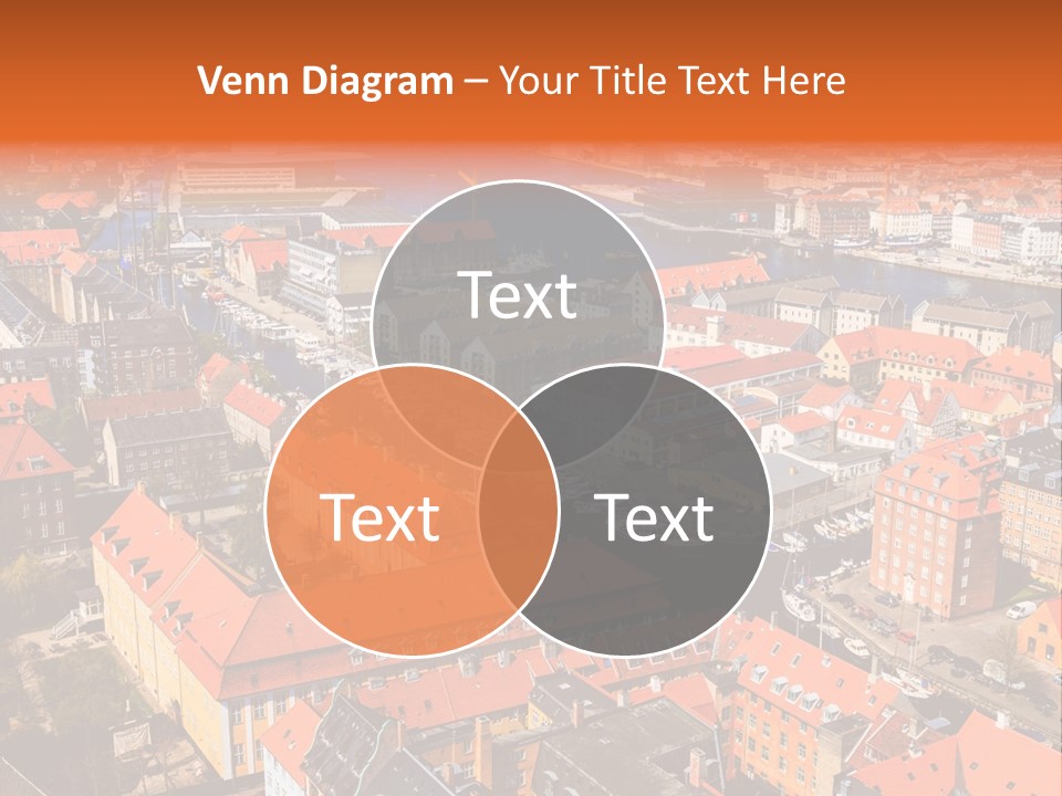 City River Evening PowerPoint Template