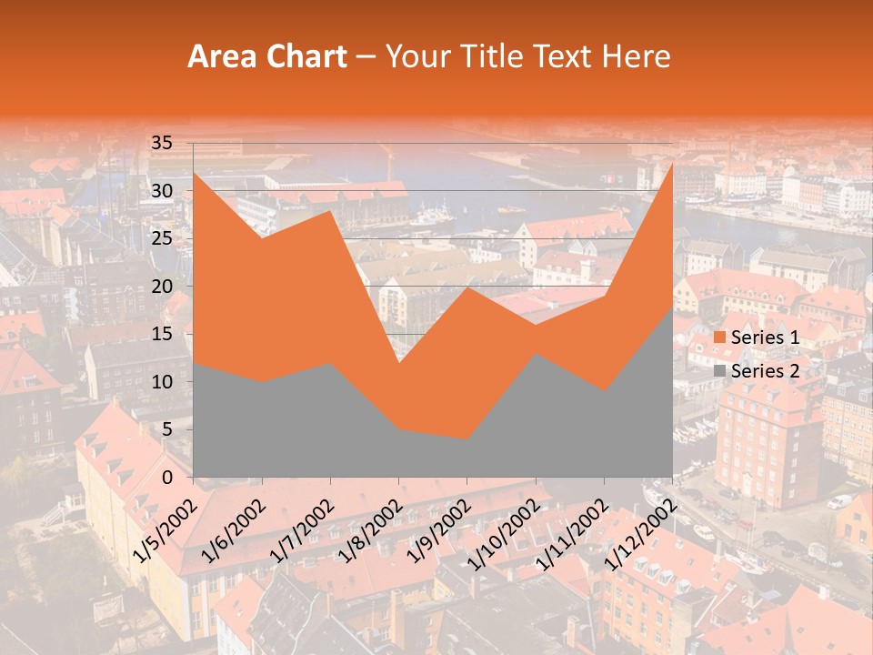 City River Evening PowerPoint Template