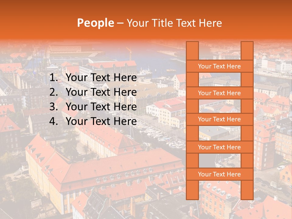 City River Evening PowerPoint Template