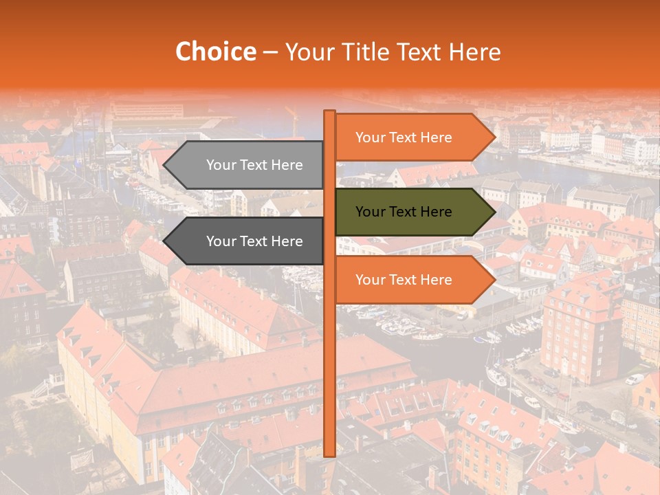 City River Evening PowerPoint Template