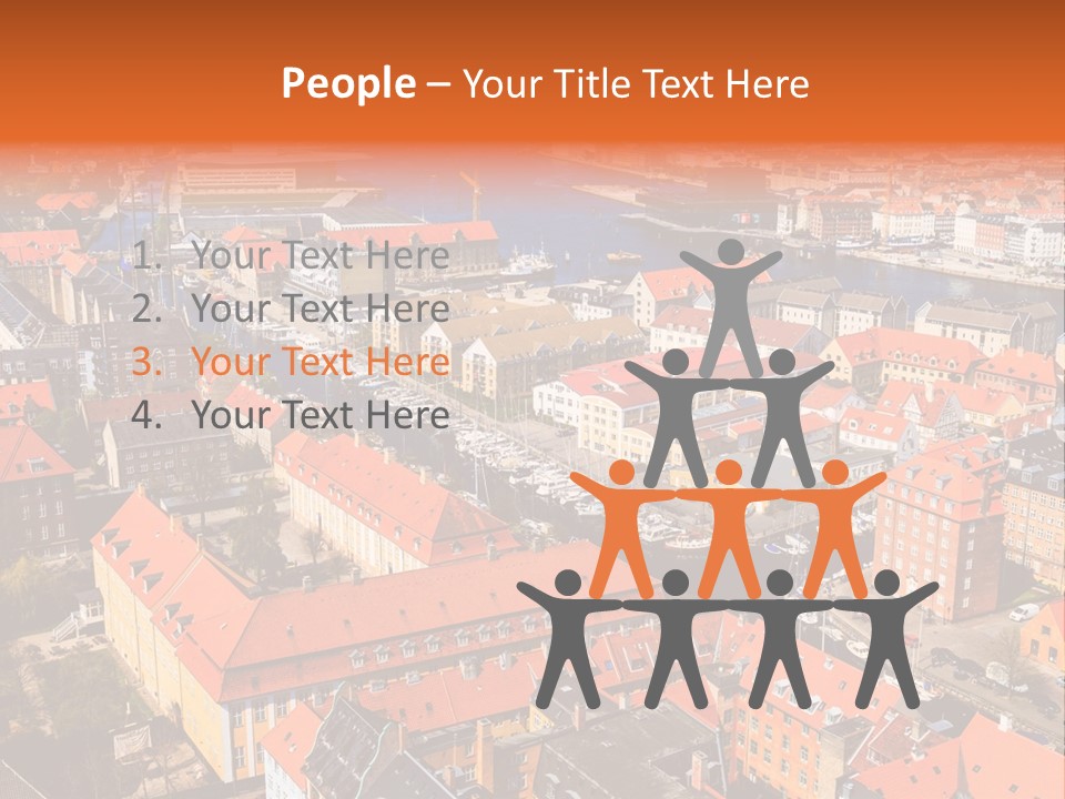 City River Evening PowerPoint Template