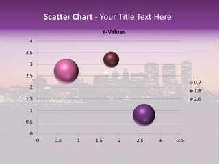 Purple Usa Skyscraper PowerPoint Template