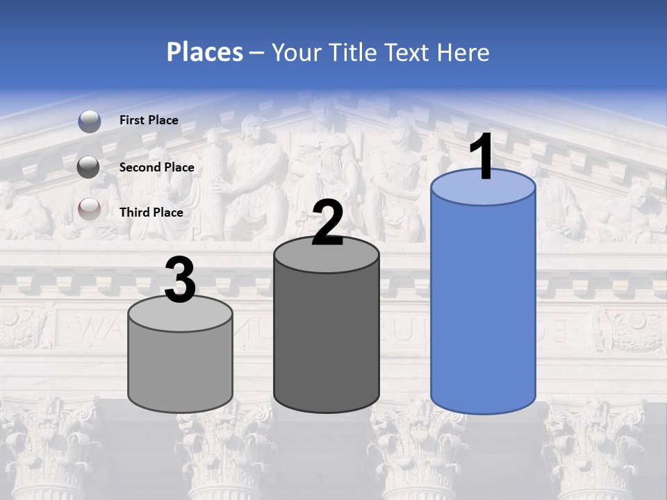American Icon Supreme Equal Justice Under Law PowerPoint Template