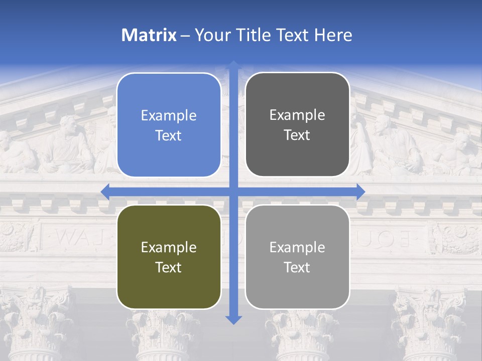 American Icon Supreme Equal Justice Under Law PowerPoint Template