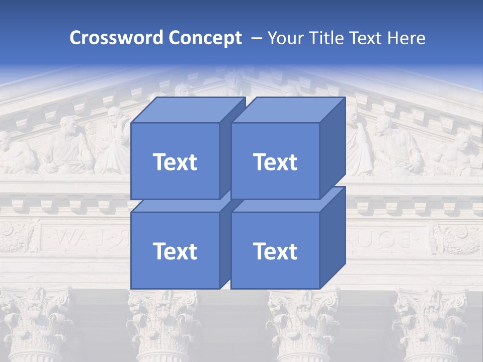 American Icon Supreme Equal Justice Under Law PowerPoint Template