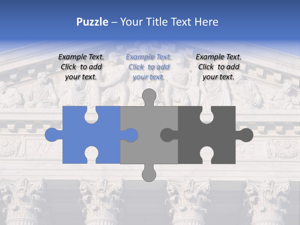 American Icon Supreme Equal Justice Under Law PowerPoint Template