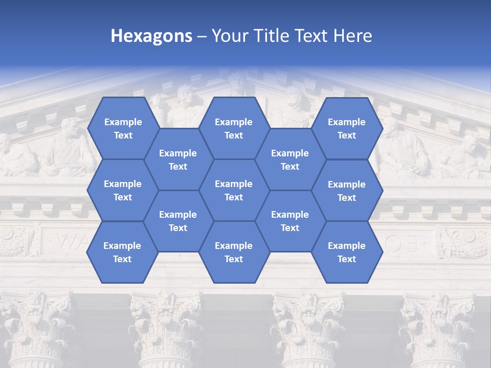 American Icon Supreme Equal Justice Under Law PowerPoint Template