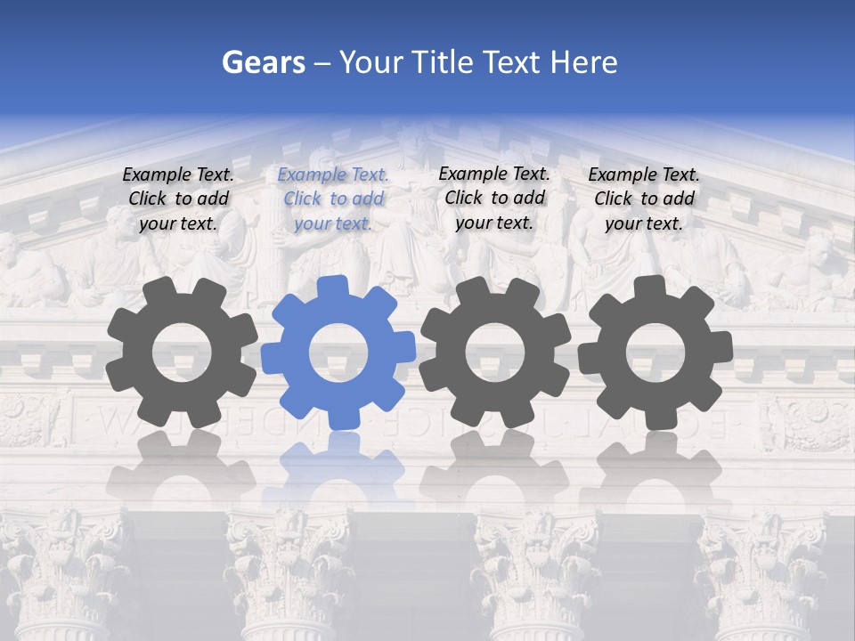 American Icon Supreme Equal Justice Under Law PowerPoint Template