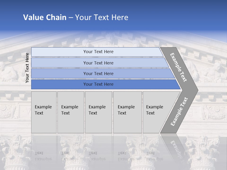 American Icon Supreme Equal Justice Under Law PowerPoint Template