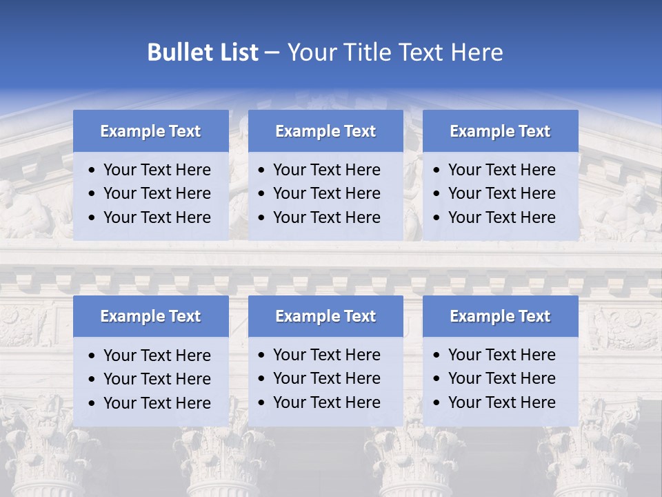 American Icon Supreme Equal Justice Under Law PowerPoint Template