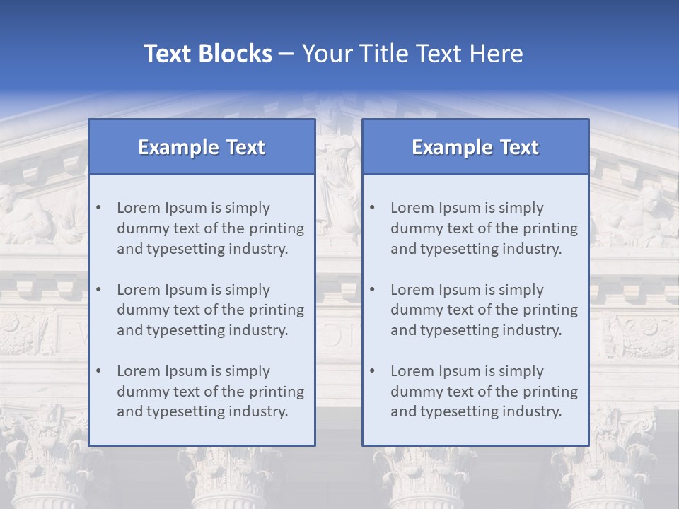 American Icon Supreme Equal Justice Under Law PowerPoint Template