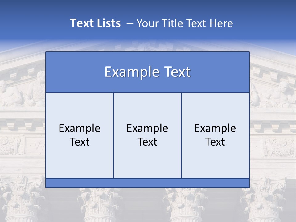 American Icon Supreme Equal Justice Under Law PowerPoint Template