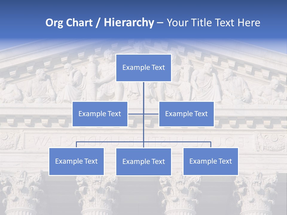 American Icon Supreme Equal Justice Under Law PowerPoint Template