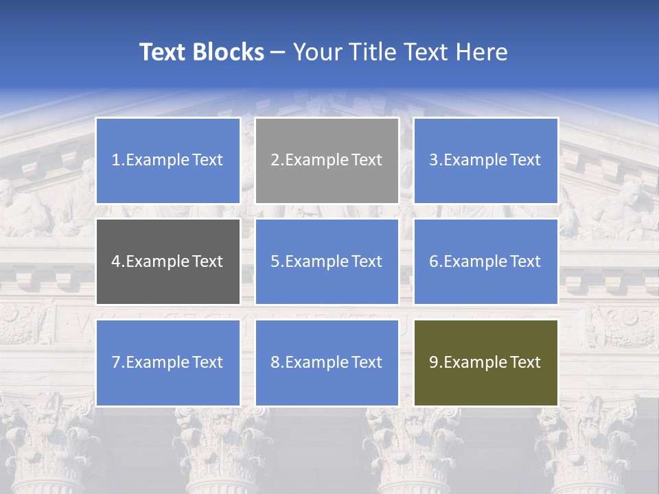 American Icon Supreme Equal Justice Under Law PowerPoint Template