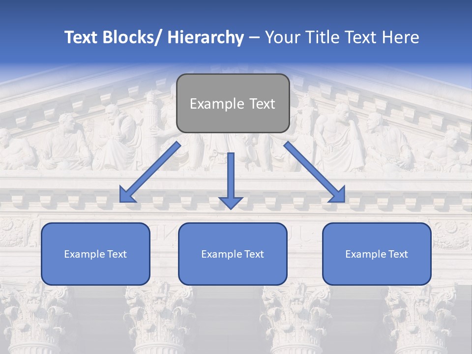 American Icon Supreme Equal Justice Under Law PowerPoint Template