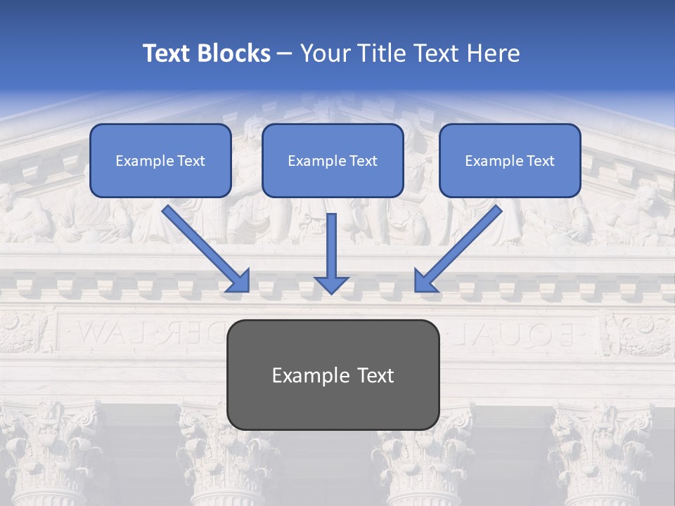 American Icon Supreme Equal Justice Under Law PowerPoint Template
