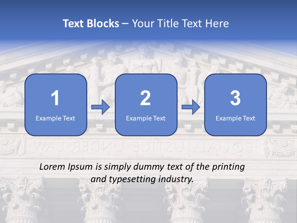 American Icon Supreme Equal Justice Under Law PowerPoint Template