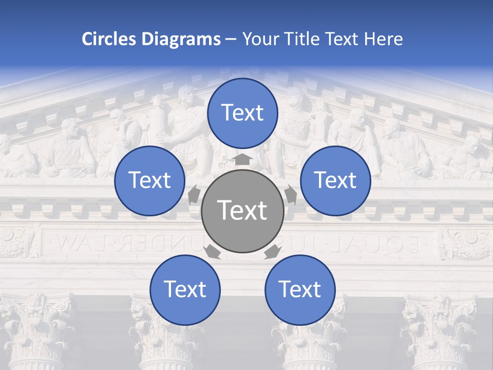 American Icon Supreme Equal Justice Under Law PowerPoint Template