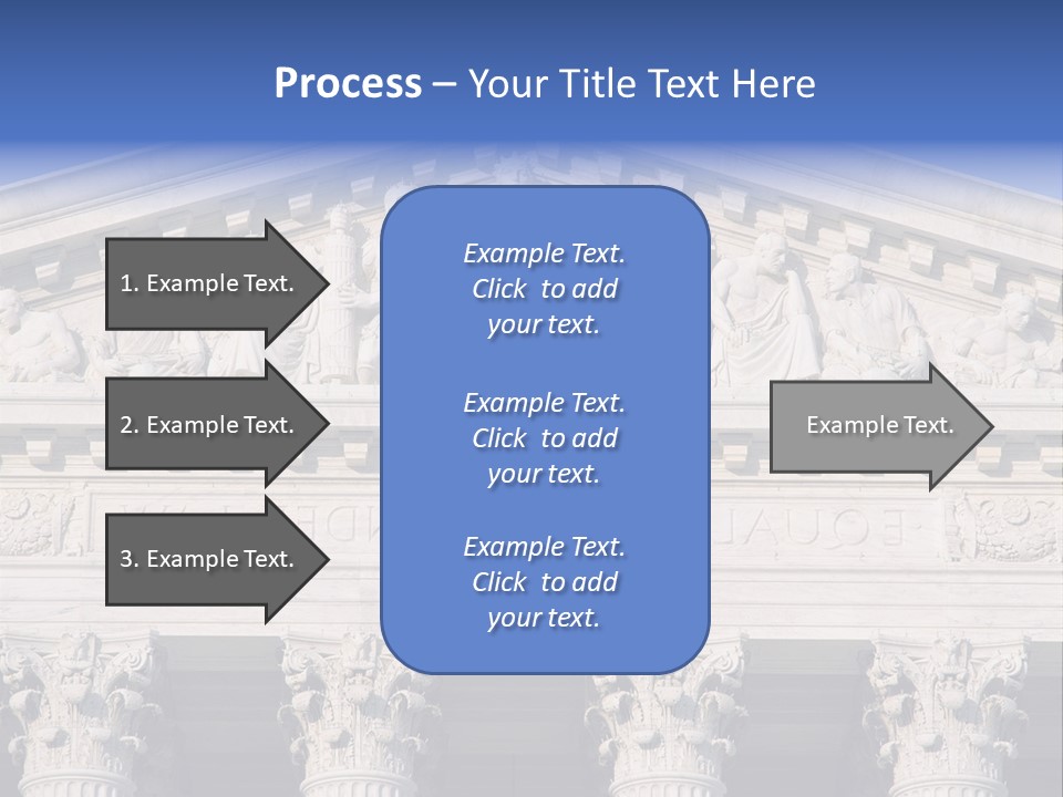 American Icon Supreme Equal Justice Under Law PowerPoint Template