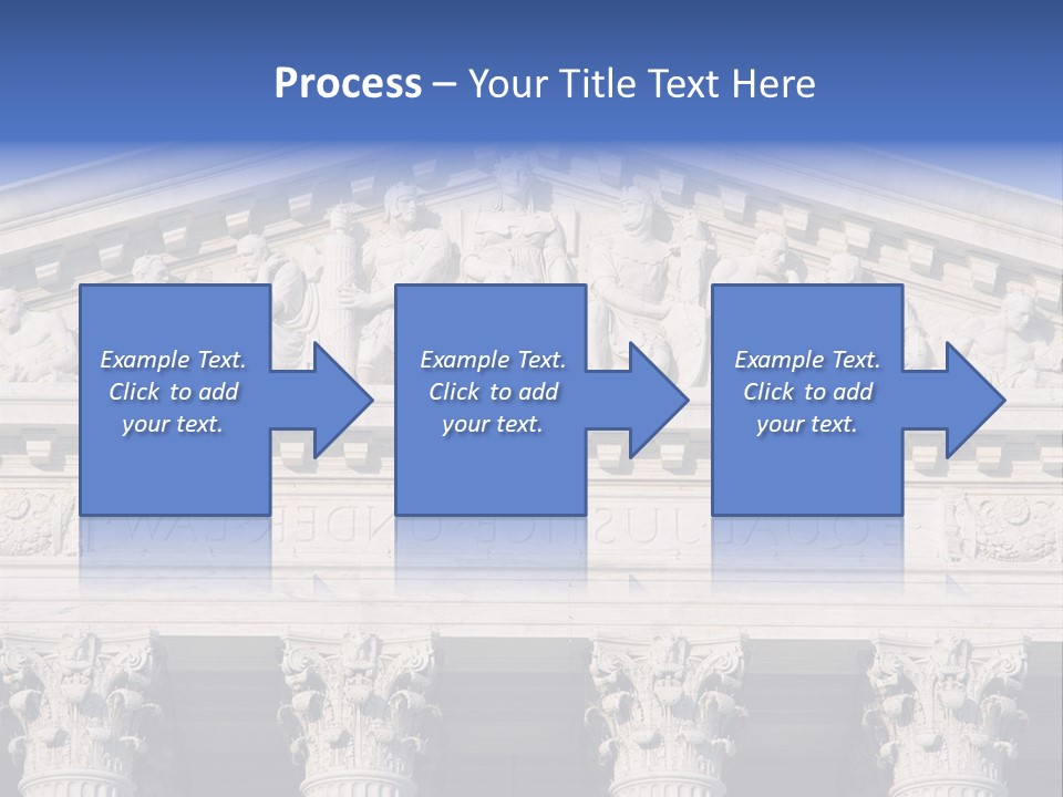 American Icon Supreme Equal Justice Under Law PowerPoint Template