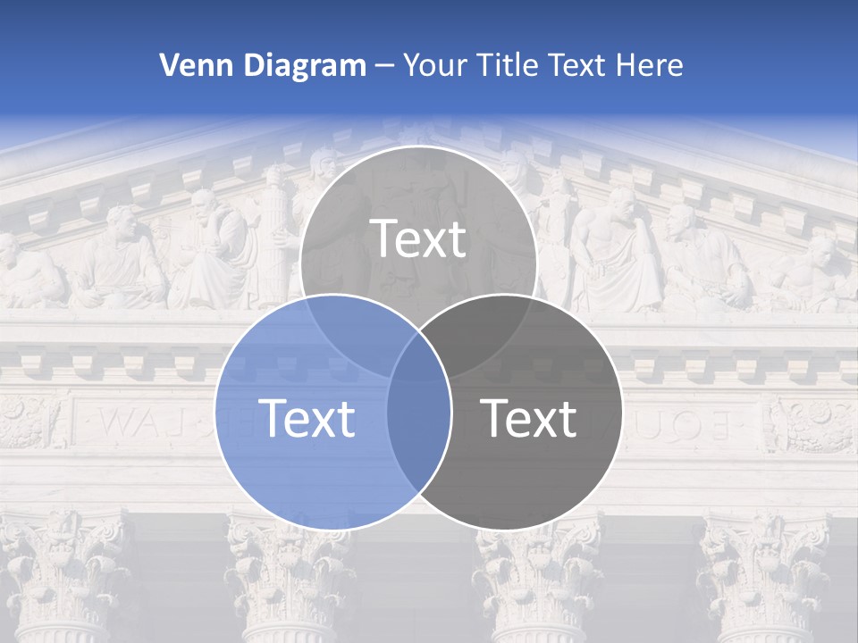 American Icon Supreme Equal Justice Under Law PowerPoint Template