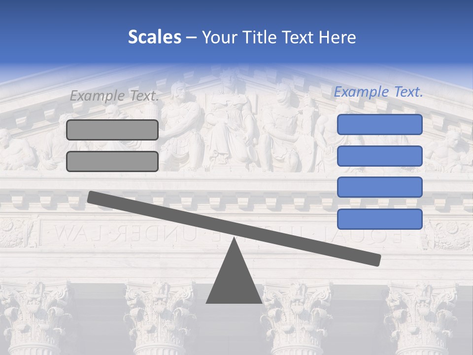 American Icon Supreme Equal Justice Under Law PowerPoint Template