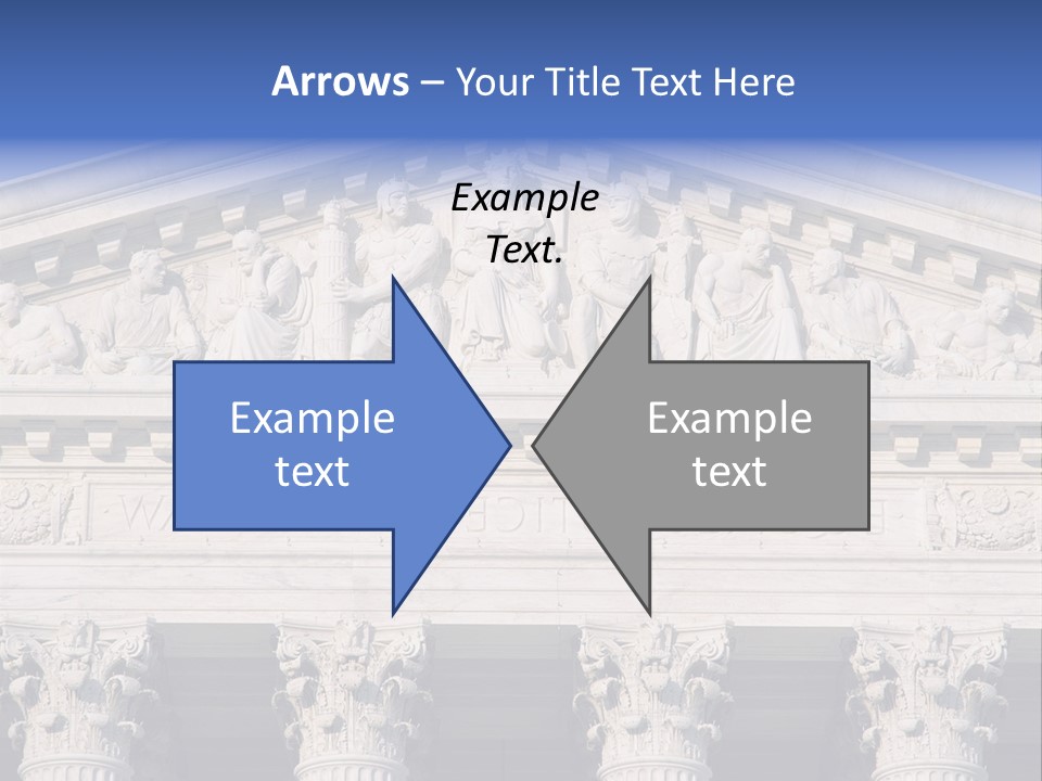 American Icon Supreme Equal Justice Under Law PowerPoint Template