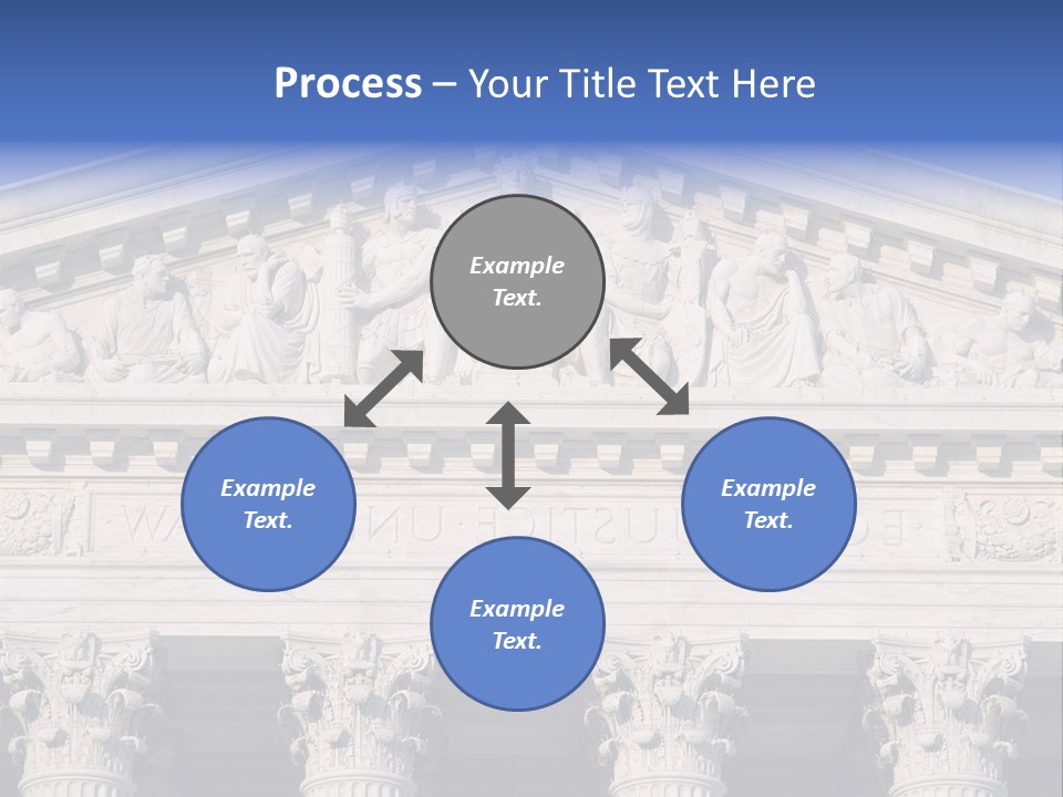 American Icon Supreme Equal Justice Under Law PowerPoint Template