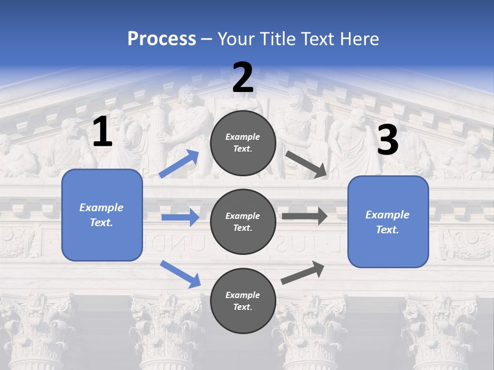 American Icon Supreme Equal Justice Under Law PowerPoint Template