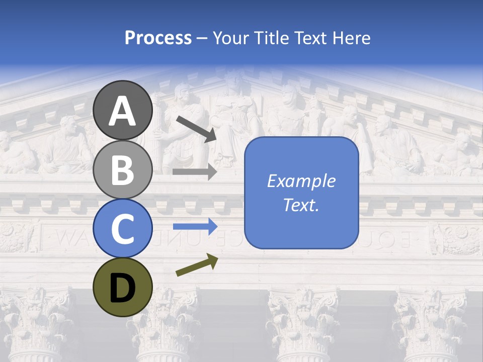American Icon Supreme Equal Justice Under Law PowerPoint Template