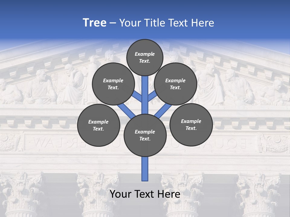 American Icon Supreme Equal Justice Under Law PowerPoint Template