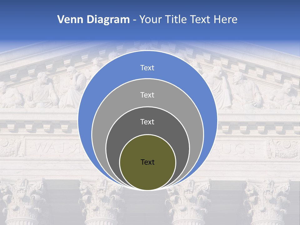 American Icon Supreme Equal Justice Under Law PowerPoint Template