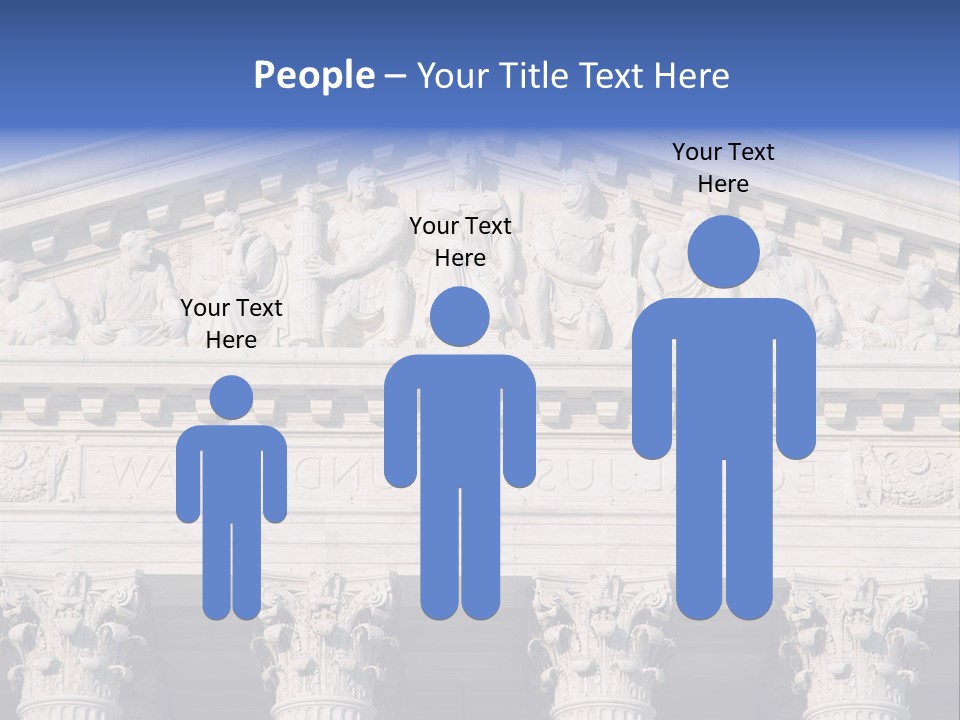 American Icon Supreme Equal Justice Under Law PowerPoint Template