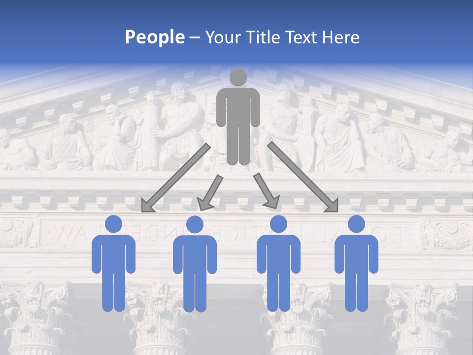 American Icon Supreme Equal Justice Under Law PowerPoint Template